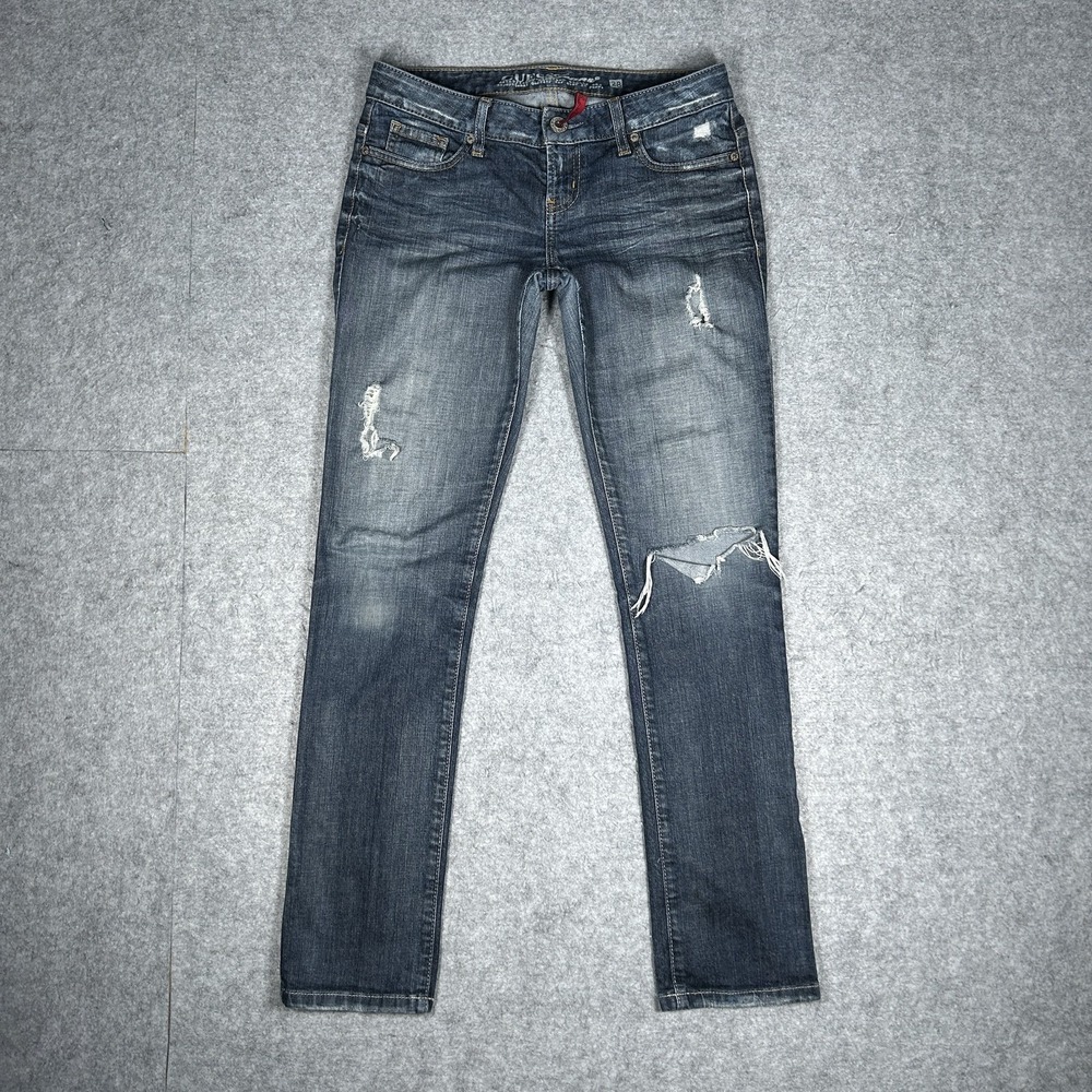Vintage Guess Starlet Skinny Leg Denim Jeans Womens 28 Medium Blue Wash Y2K